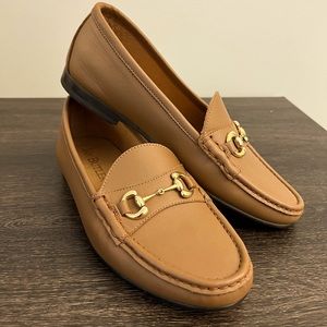Brand New Caramel Brown Horse Bit Loafers in Mens 9.5
